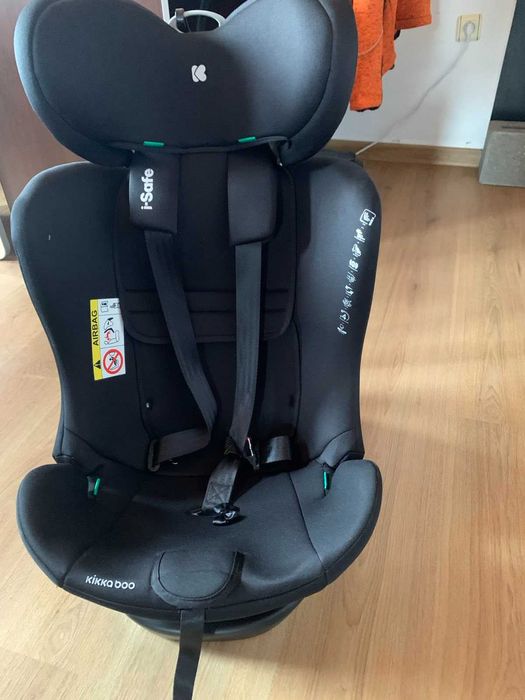 Стол за кола KIKKA BOO I-SIZE I-SAFE 360° ISOFIX (40-150 см) DARK GREY