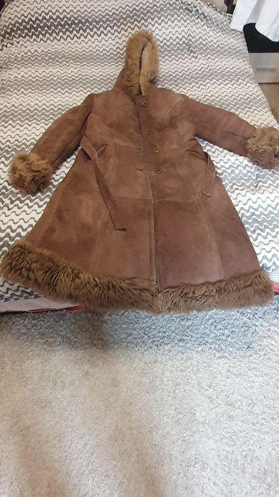 Кожено дамско палто