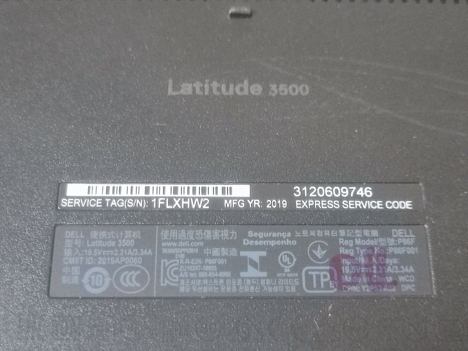 Carcasa completa + Tastatura + Balamale Dell Latitude 3500