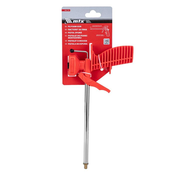 Пистолет за монтажна пяна, пластмасов корпус // MTX - 886729