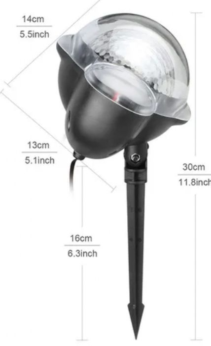 Диско лампа- Snow flower