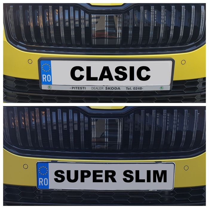 Suporti de numar SLIM FATA+SPATE