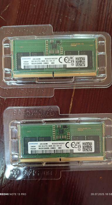 Памет Samsung SO-DIMM 8GB DDR5 1Rx16 5600MHz