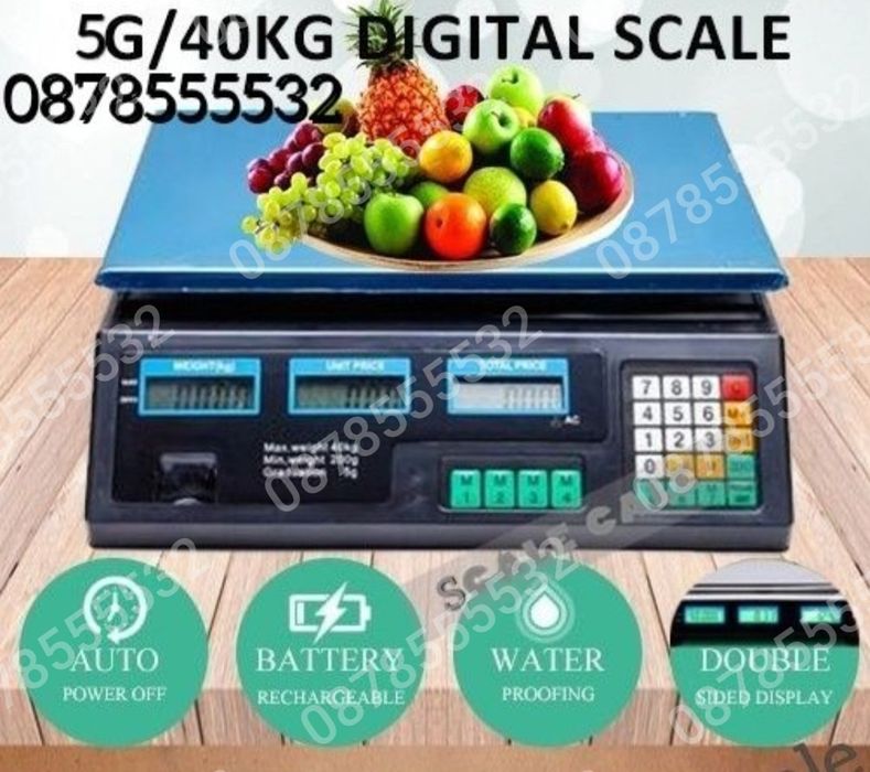 Електронна Везна с Иноксова Платформа Търговски Електронен Кантар