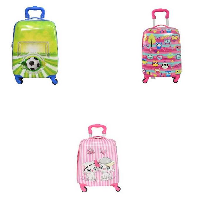 Детски куфар, 3D, Поликарбон, 31800, Различни модели