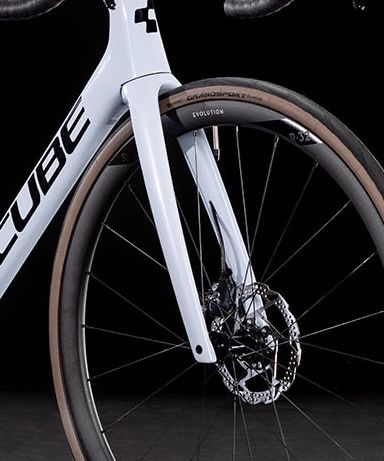 Furca fixa carbon Cube Agree C62 CSL Evo Aero flashwhite