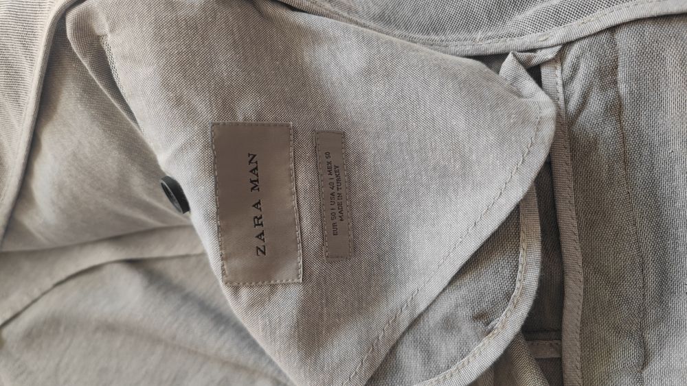 Лятно сиво мъжко сако / блейзър Zara