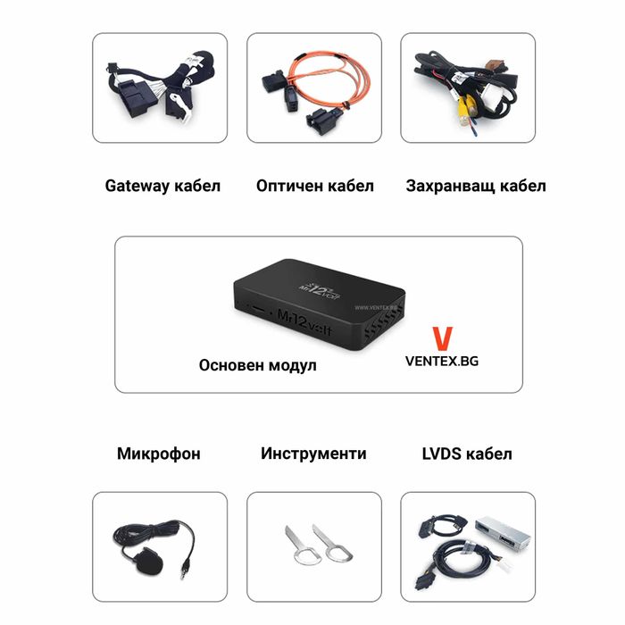 CarPlay и Android Auto интерфейс за Audi A6 A8 Q7 MMI 2G High Mr12Volt