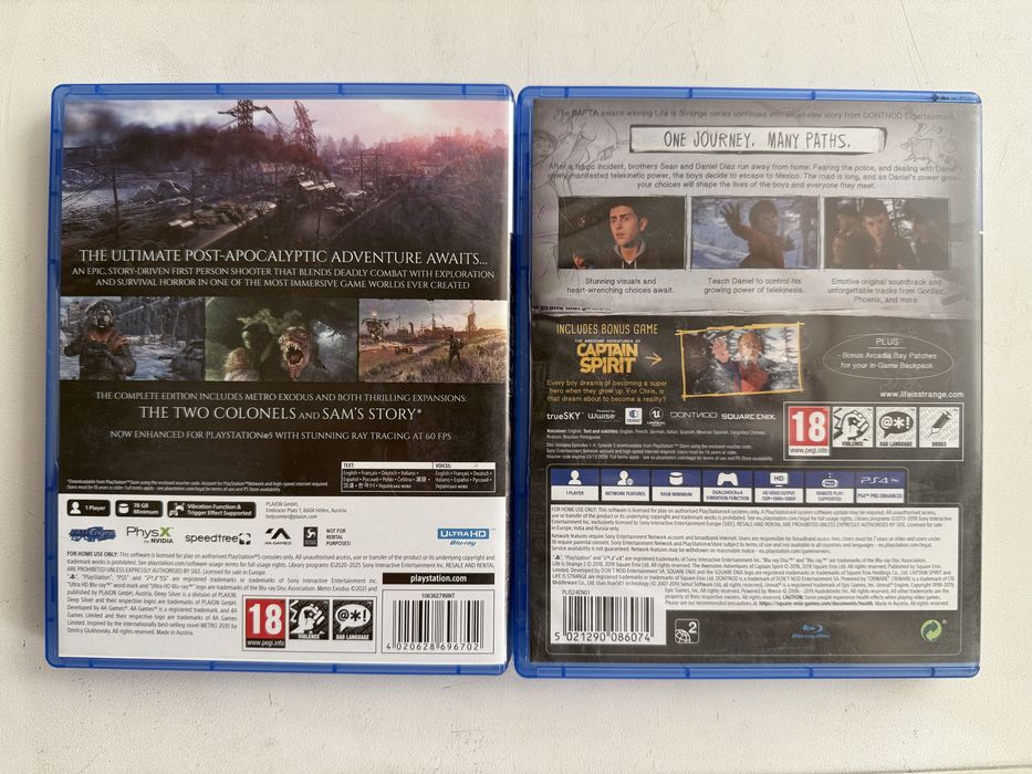 Metro exodus/Life is strange 2
