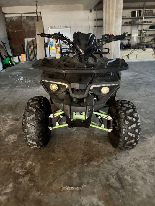 Atv 125 cc kdx verde cu negru trebuie batterie noua