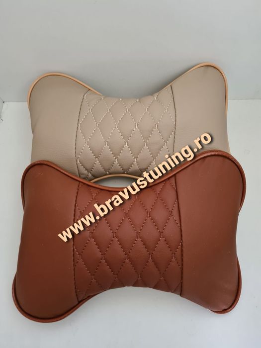 Perne  tetiere auto set 2 buc PIELE ECOLOGICA husa auto