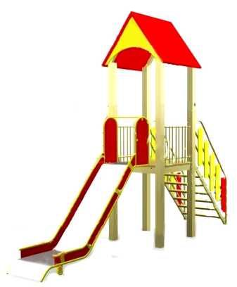 Горка домик для детской площадки