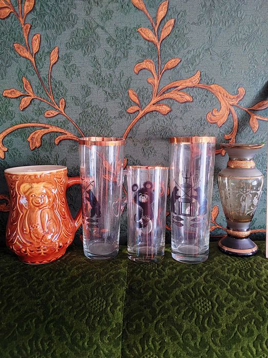 Вазы чайные пары кружки ретро