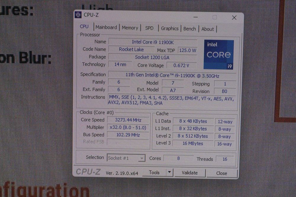 Процесор CPU intel core i9 11900K - 8c/16t, 125W, LGA 1200, 5.3Ghz / вкл. ДДС