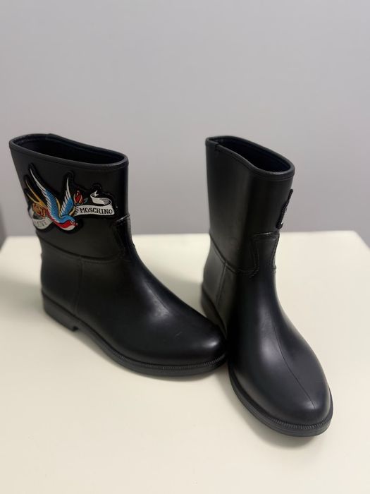 Cizme de ploaie Love Moschino originale, negre, mărimea 36