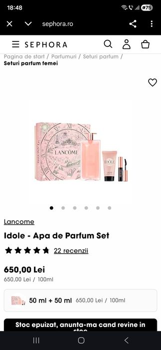 Set Lancome Idole