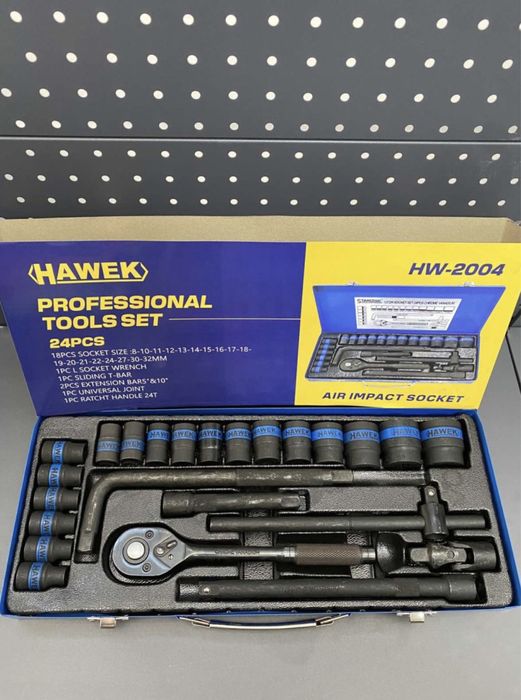 Комплект Гедоре ударно 1/2 24Ч HAWEK