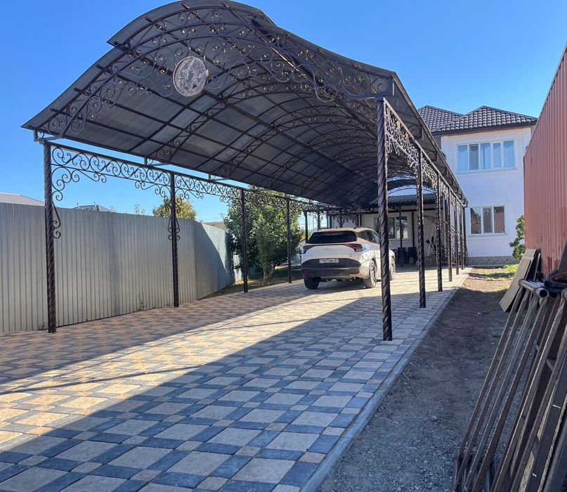 Ворота навес сварочный работы