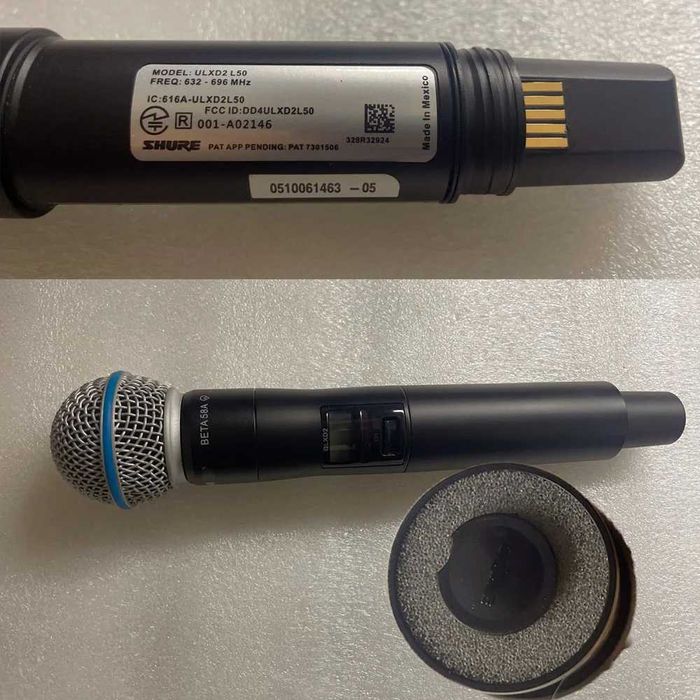 Професионален микрофон SHURE ULXD24/B58 - внос (Made in Mexico)