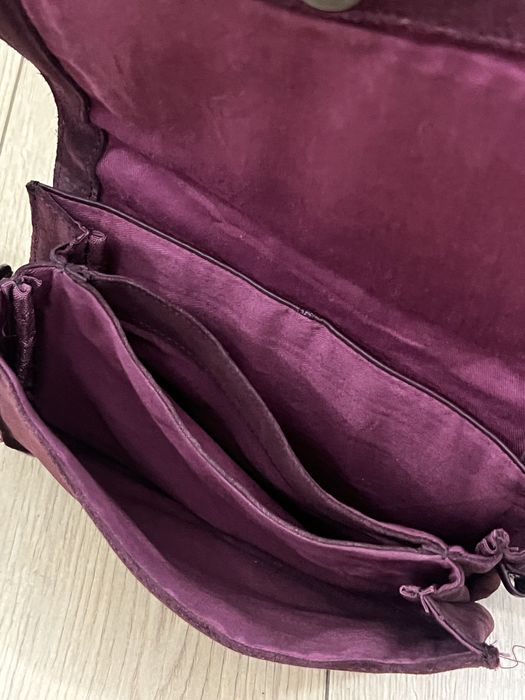 Кожена чанта Pepe Jeans -Бордо