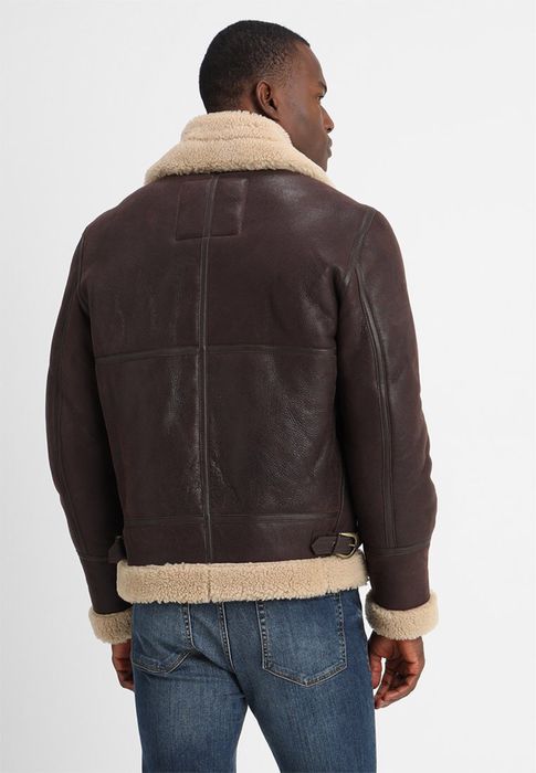 Schott NYC B-3 Bomber Jacket ОРИГИНАЛНО мъжко яке/естествена кожа - L