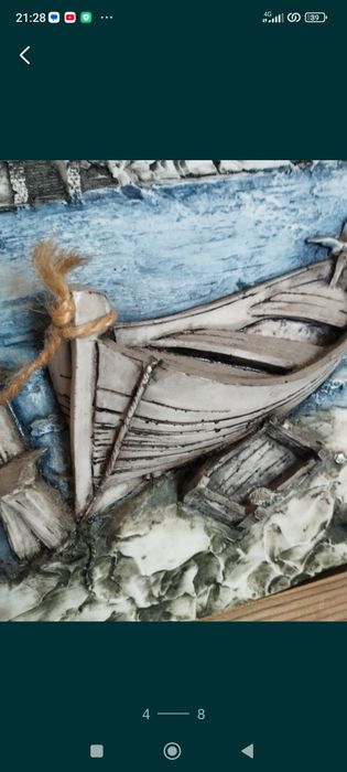 Картина из фарфара