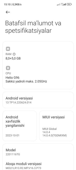Redmi Note 11 pro 13/128 GB yangidek yaxshi ishlatilgan