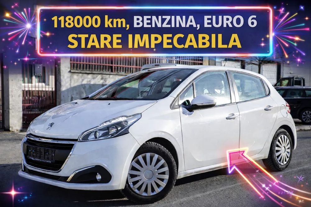 Peugeot 208 Peugeot 208 – 1.2 benzină/ Euro 6/118.000 km /Stare impecabilă/carplay