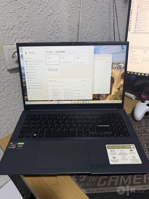 Ноутбук  Ryzen 5  Asus vivobook pro 15