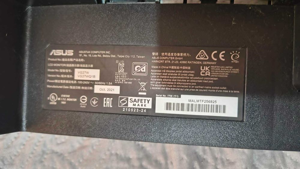 ASUS TUF Gaming VG27WQ 2k
