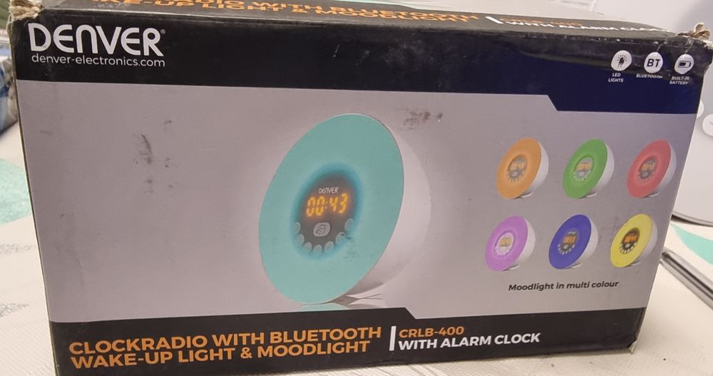 Часовник с лампа Denver