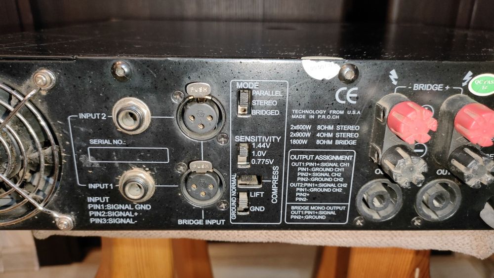 Усилитель 2×900W