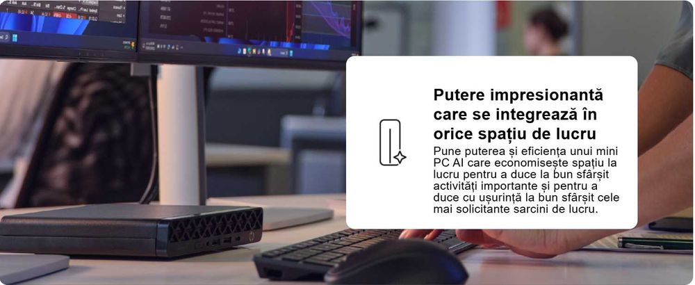 PC HP EliteDesk 8 Mini G1i AI PC Ultra 7 265T 32GB 2TB SSD Nou Garantie