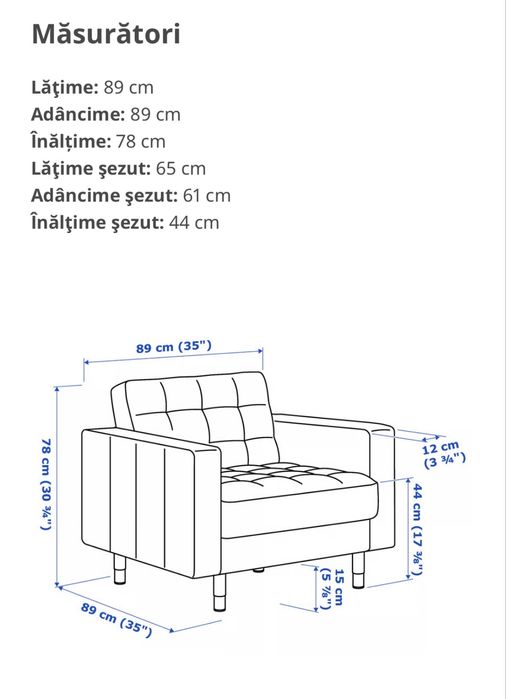 Fotoliu impecabil Ikea