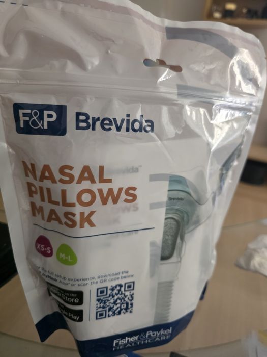 CPAP F&P Brevida маска за нос всички размери в комплекта