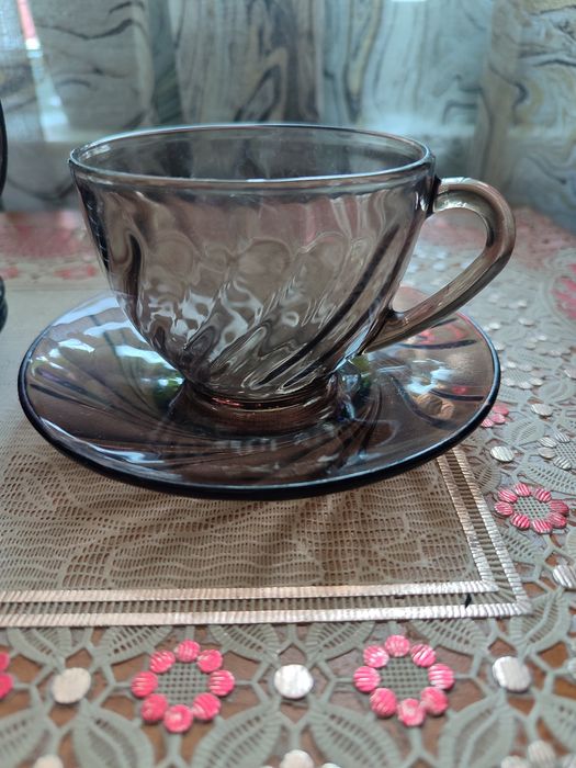 Посуда коричневая