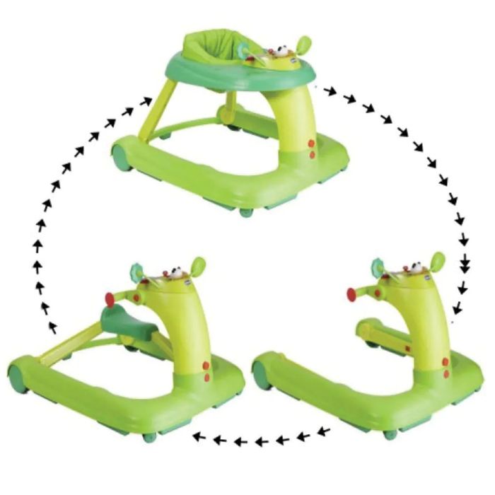 CHICCO Проходилка 3в1 123 GREEN