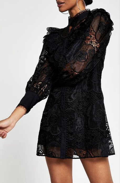 Rochie brodata / din dantela River Island / Asos