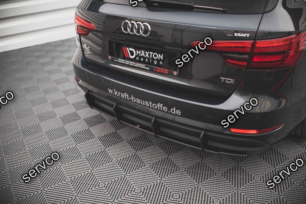 Difuzor bara spate Audi A4 B9 Avant 2015-2019 v10 - Maxton Design
