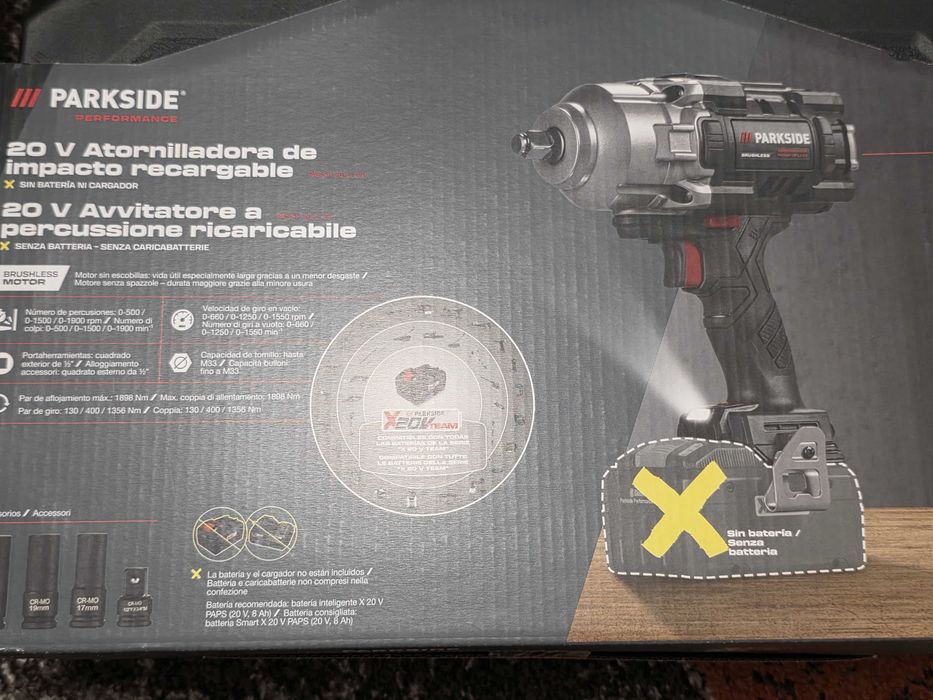 Нов гайковерт Parkside Performance PASSP 20-LI C4