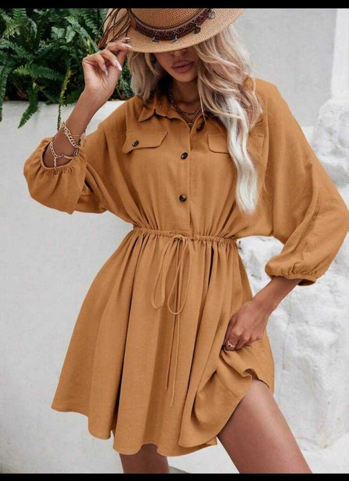 Ленена рокля SHEIN