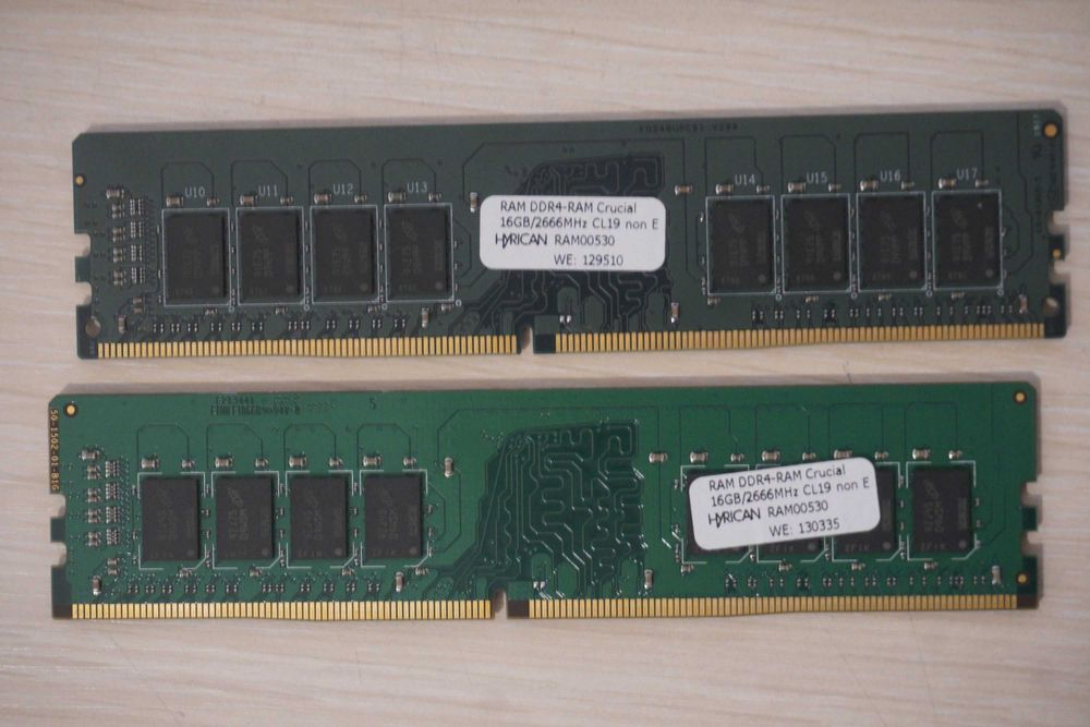 32GB (2x16) DDR4 RAM памет Crucial 2666 MTs/ вкл. ДДС