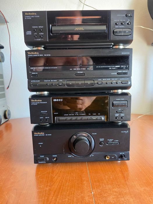 Sistem Hi-Fi Technics SC-CH530, CD MASH, dublu deck, Made Japan