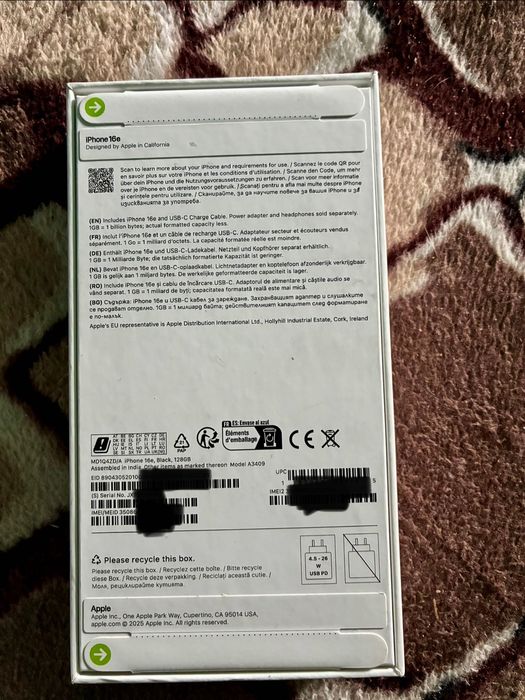 iPhone 16e negru 128GB