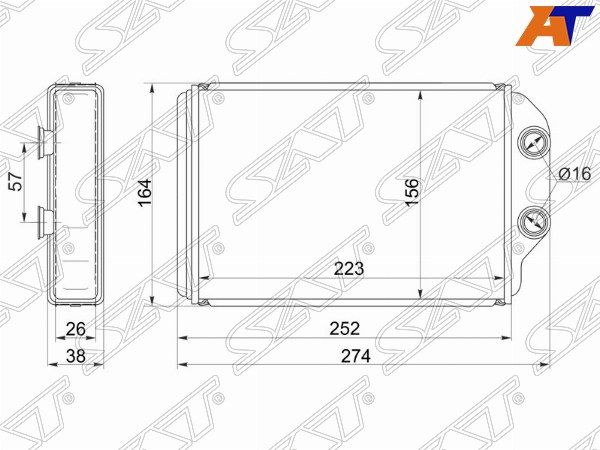Радиатор отопителя салона Toyota Camry