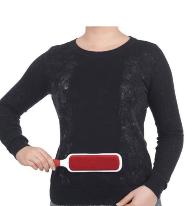 Четка за отстраняване на мъх CLEANmaxx, червена