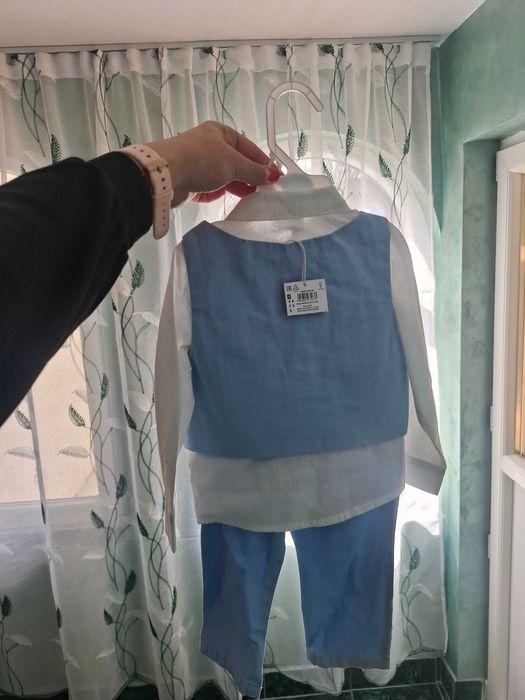Costum cu cămașă noi băiețel