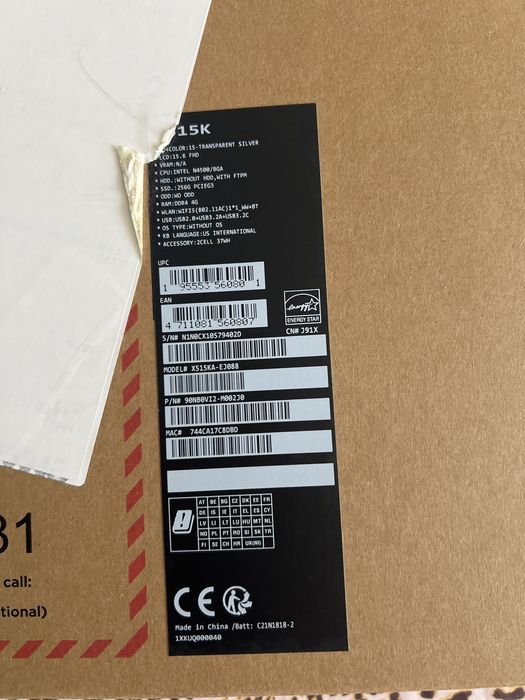 Laptop ASUS X515KA-EJ088