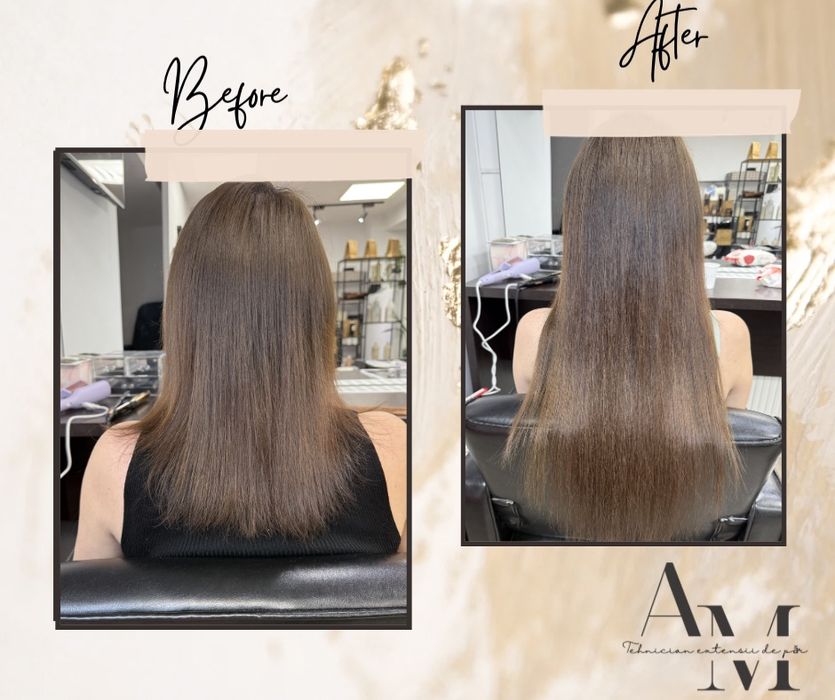 Montaj extensii de păr – volum și lungime instant