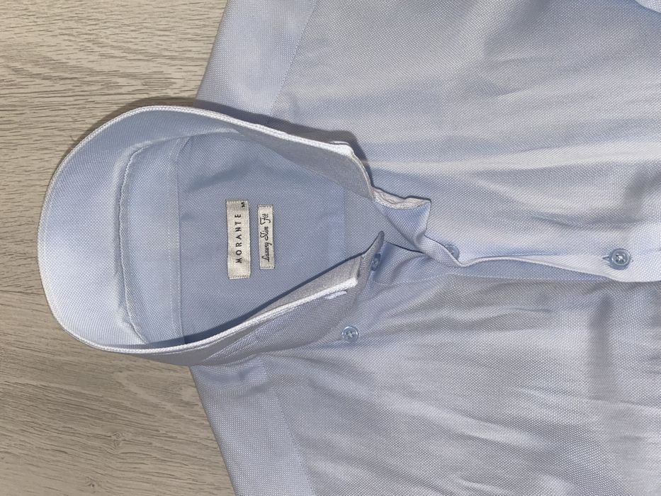 Рубашка голубая мужская